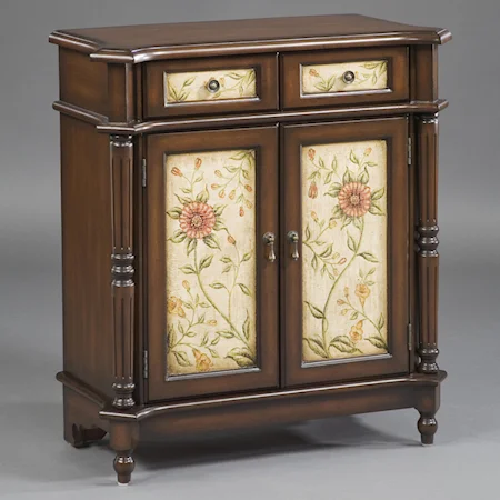 Hall Chest with Flower Panels
